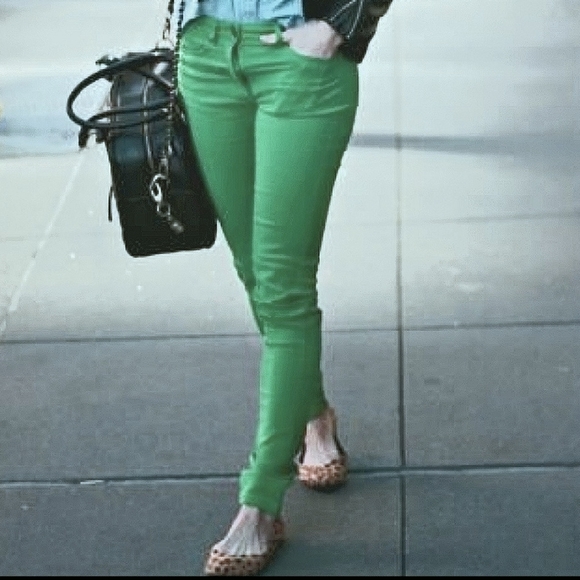 Express Green Jeans Zelda Legging Slim Fit Ultra Low Rise Skinny 4